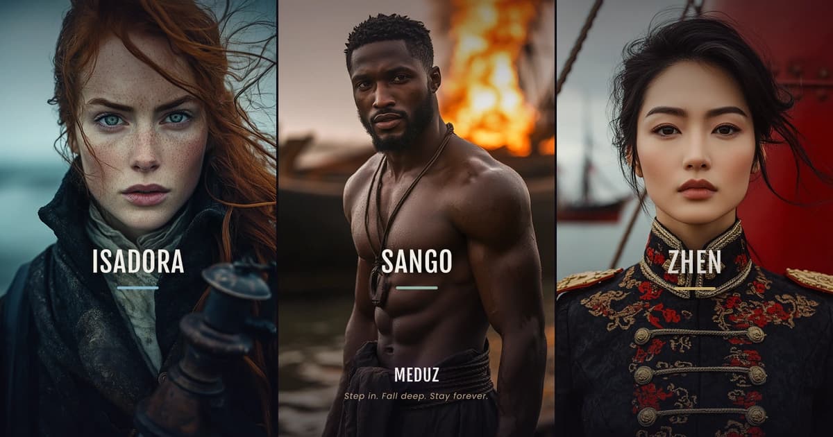 Les nouveaux visages — Zhen, Isadora & Sango rejoignent les Sept Mers